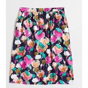 J. CREW Floral Knee Length Skirt // 4